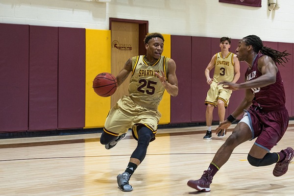 Spartans Reclaim Regular Season Title, Cust Hits Milestone in STAC's 103-74 Win at Mercy